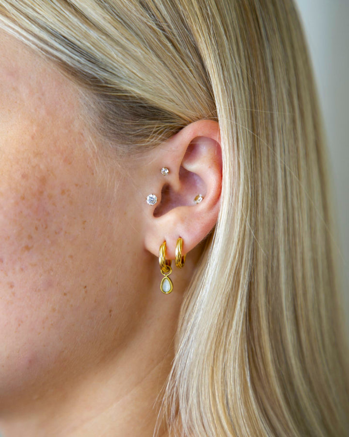 Boucles d'oreilles créoles Portobello moyenne